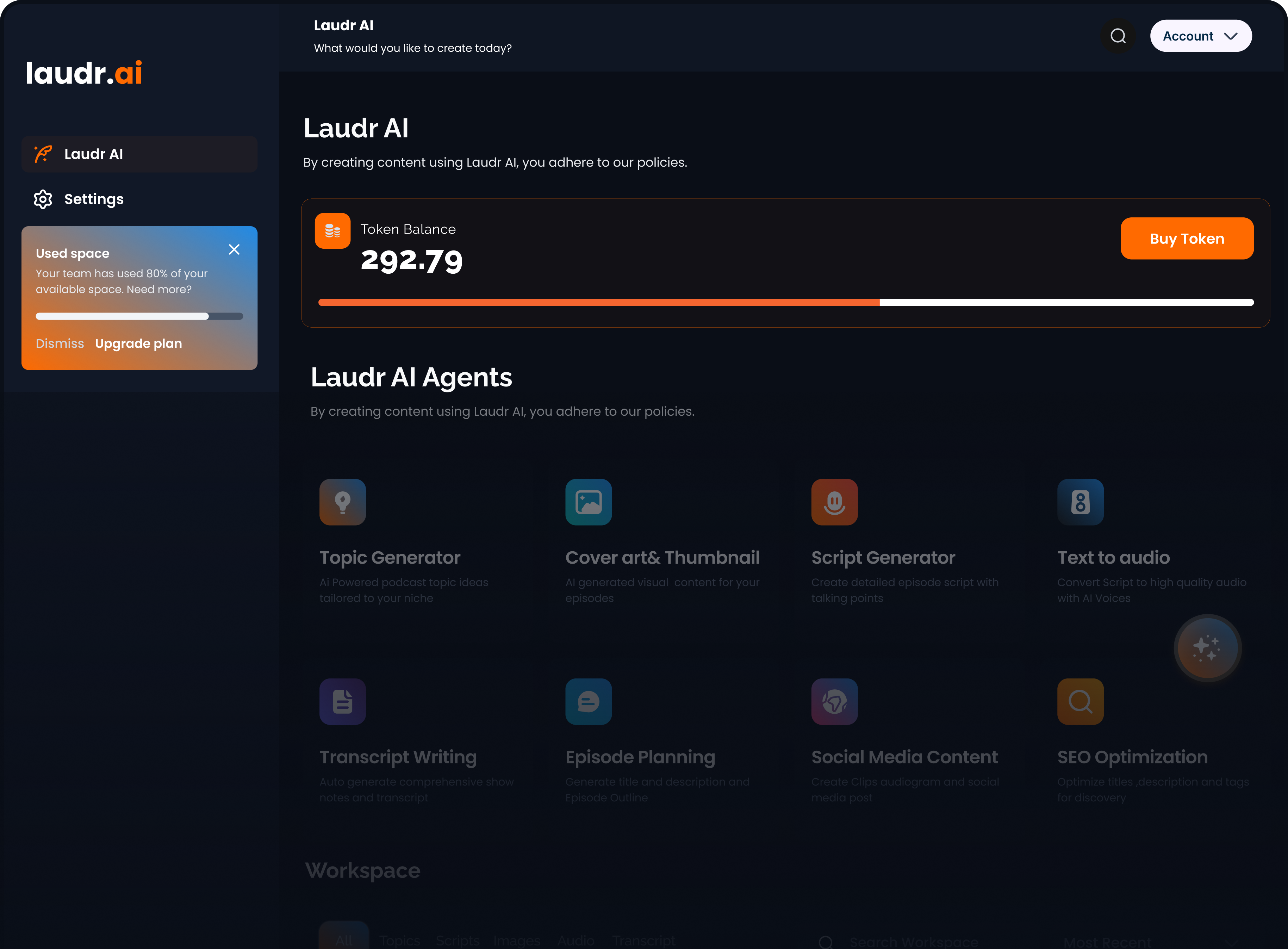 Laudr AI Dashboard